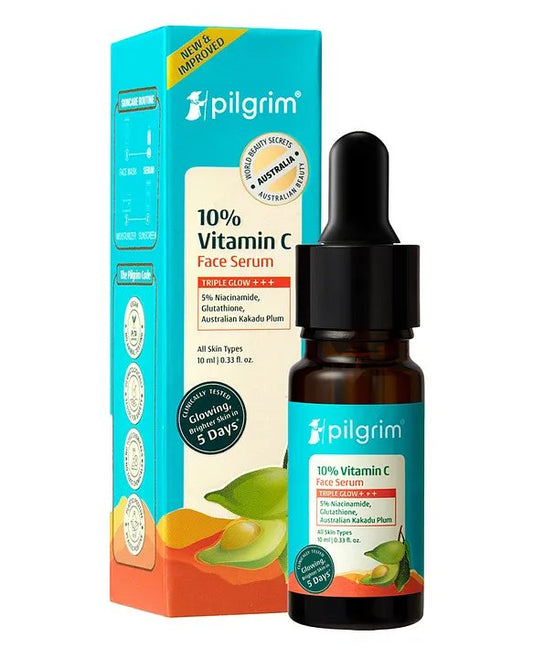 Pilgrim 10% Vitamin C Face Serum – Brightening and Glowing Skin | 100ml