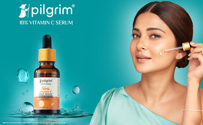 Pilgrim 10% Vitamin C Face Serum – Brightening and Glowing Skin | 100ml